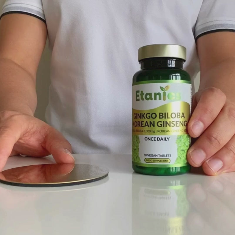 Etanics Ginkgo Biloba and Korean Ginseng Vegan Supplement Video