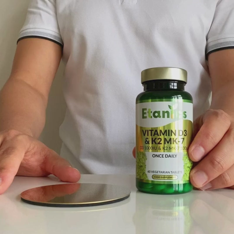 Etanics Vitamin D3 & K2 MK-7 Vegetarian Supplement Video