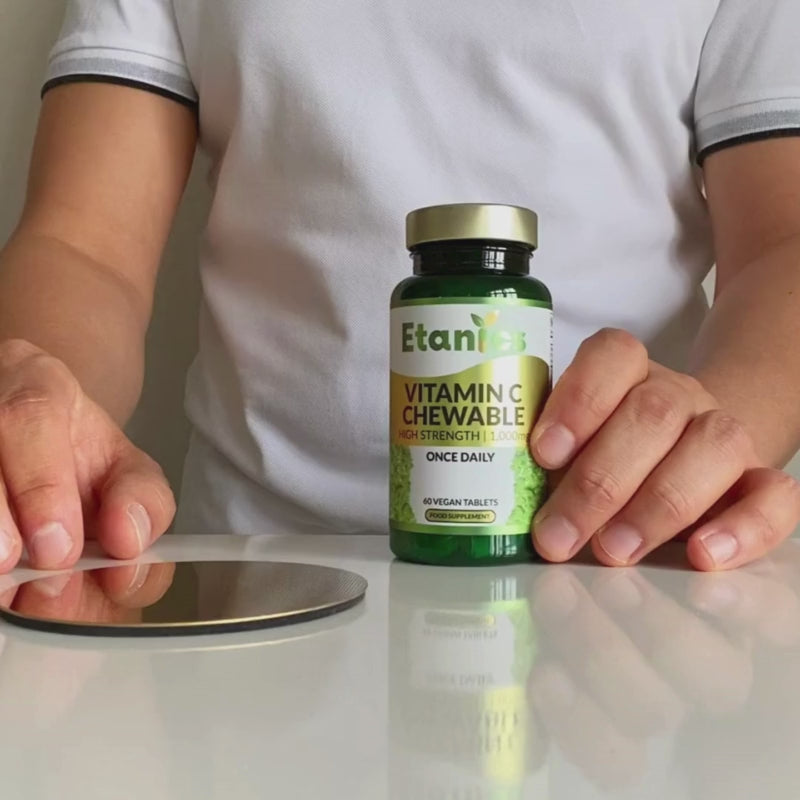 Etanics Vitamin C Chewable Vegan Supplement Video