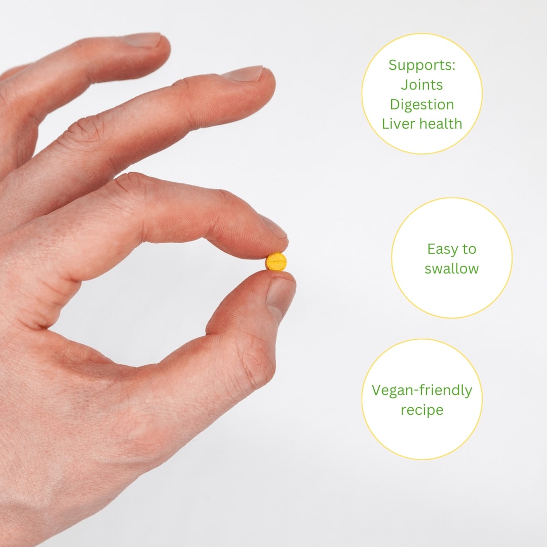 Etanics Turmeric & Black Pepper Vegan Supplement Size With Benefits